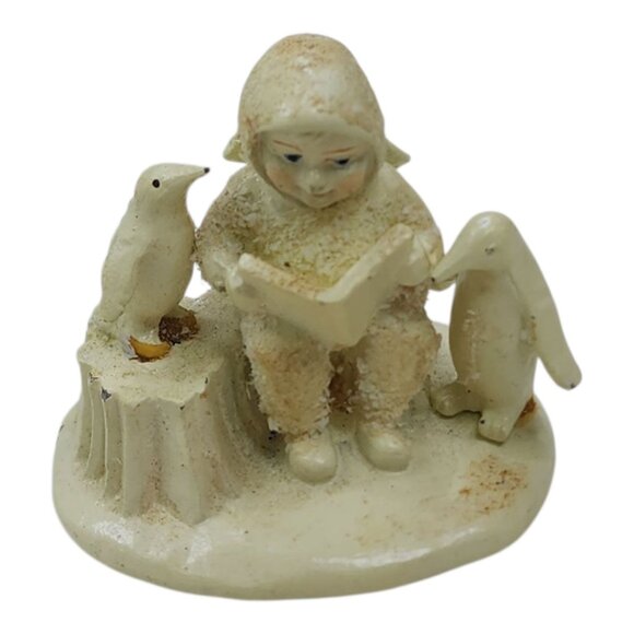 Set Of 5 Snowbabies Miniatures Handpainted Pewter Figurines Holiday Plus 1 Extra - Picture 4 of 16